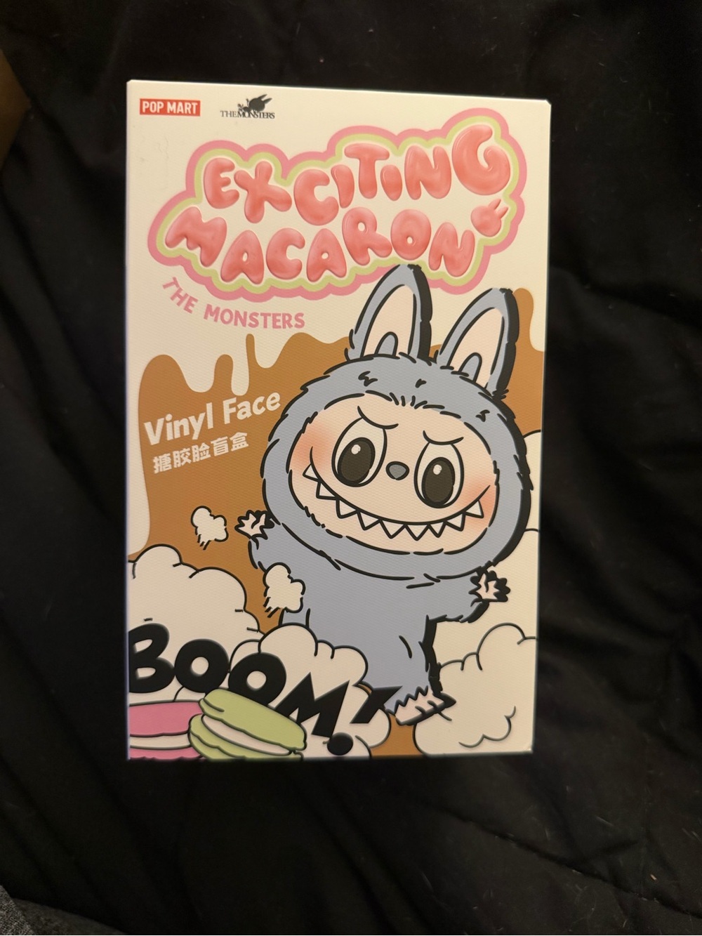 POP MART ‘Exciting Macaron’ The Monsters Labubu Blind Box.